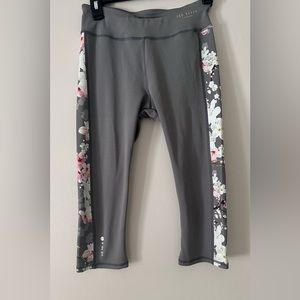 Ted Baker Cherry Blossom Spring Cropped Gray Leggings